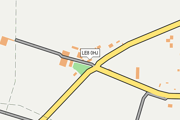 LE8 0HJ map - OS OpenMap – Local (Ordnance Survey)