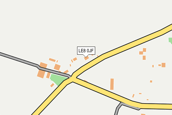 LE8 0JF map - OS OpenMap – Local (Ordnance Survey)