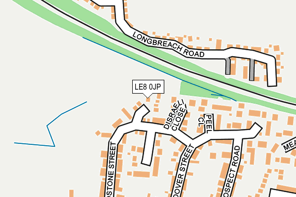 LE8 0JP map - OS OpenMap – Local (Ordnance Survey)