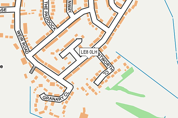 LE8 0LH map - OS OpenMap – Local (Ordnance Survey)