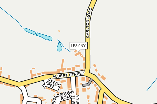 LE8 0NY map - OS OpenMap – Local (Ordnance Survey)