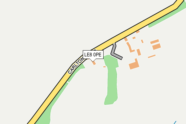 LE8 0PE map - OS OpenMap – Local (Ordnance Survey)