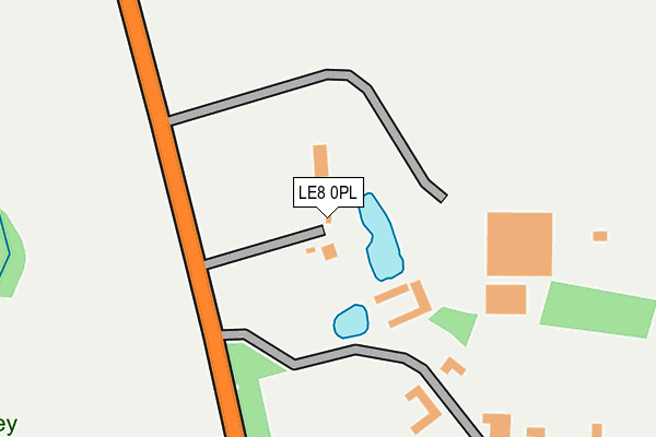 LE8 0PL map - OS OpenMap – Local (Ordnance Survey)