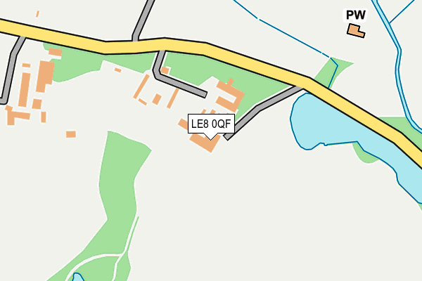 LE8 0QF map - OS OpenMap – Local (Ordnance Survey)