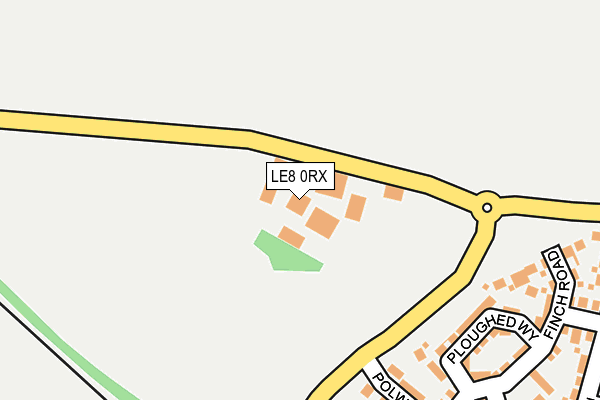 LE8 0RX map - OS OpenMap – Local (Ordnance Survey)