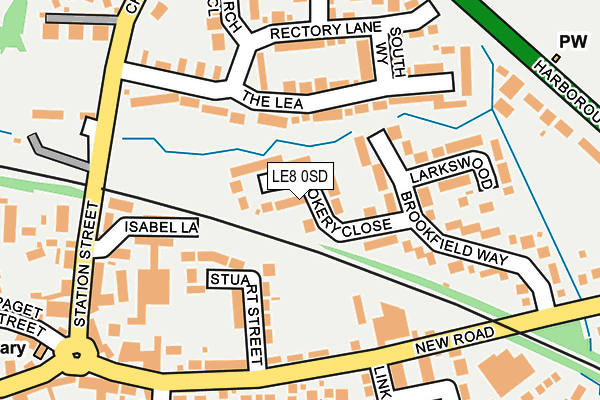 LE8 0SD map - OS OpenMap – Local (Ordnance Survey)