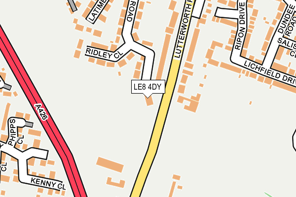 Map of LANCING COMMERCIAL LTD at local scale