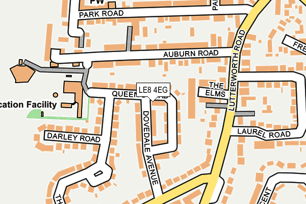 LE8 4EG map - OS OpenMap – Local (Ordnance Survey)
