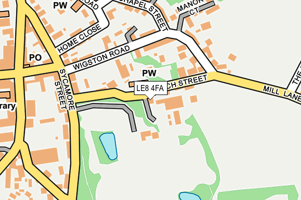 LE8 4FA map - OS OpenMap – Local (Ordnance Survey)