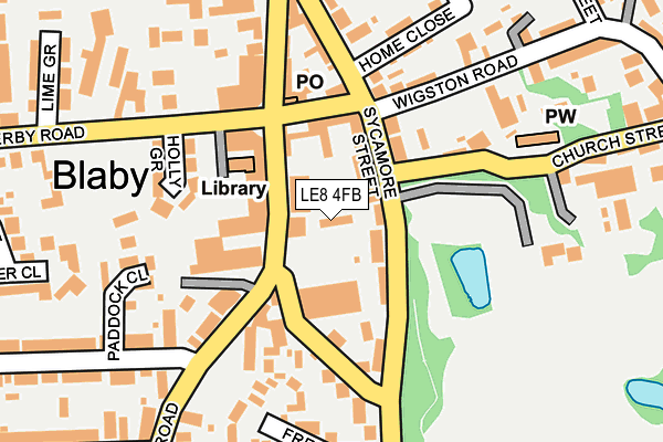 LE8 4FB map - OS OpenMap – Local (Ordnance Survey)