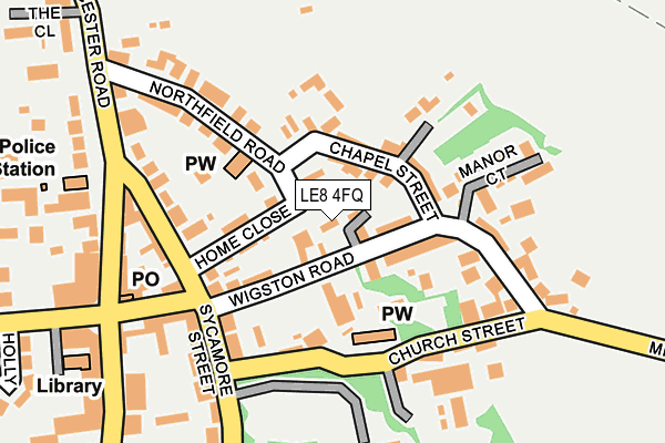 LE8 4FQ map - OS OpenMap – Local (Ordnance Survey)