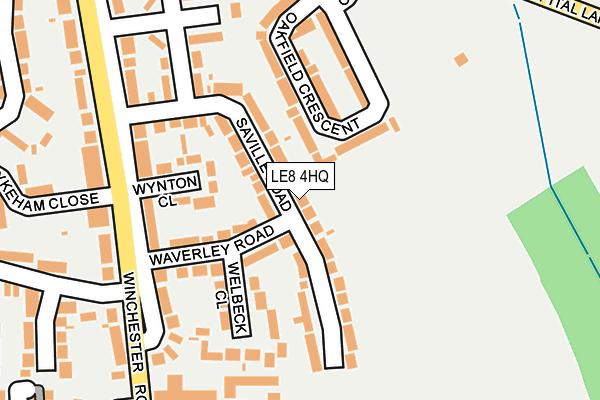 LE8 4HQ map - OS OpenMap – Local (Ordnance Survey)