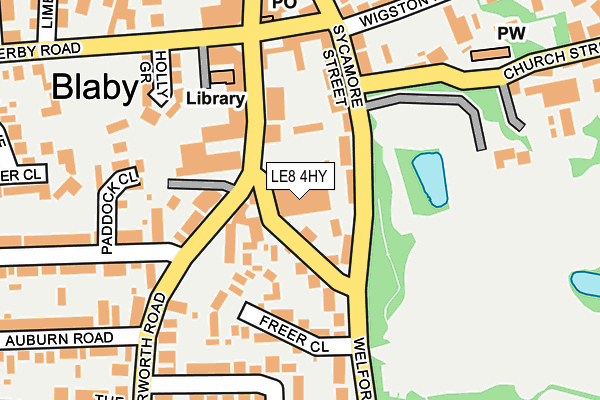LE8 4HY map - OS OpenMap – Local (Ordnance Survey)