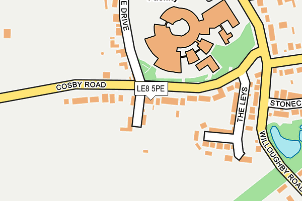 LE8 5PE map - OS OpenMap – Local (Ordnance Survey)