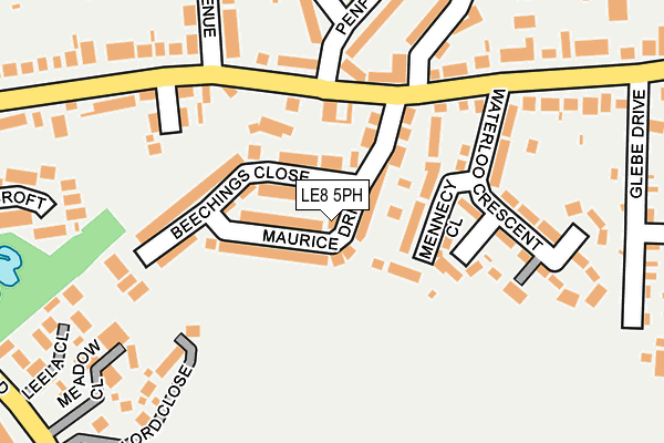 LE8 5PH map - OS OpenMap – Local (Ordnance Survey)