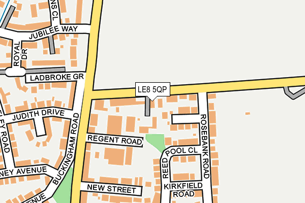 LE8 5QP map - OS OpenMap – Local (Ordnance Survey)
