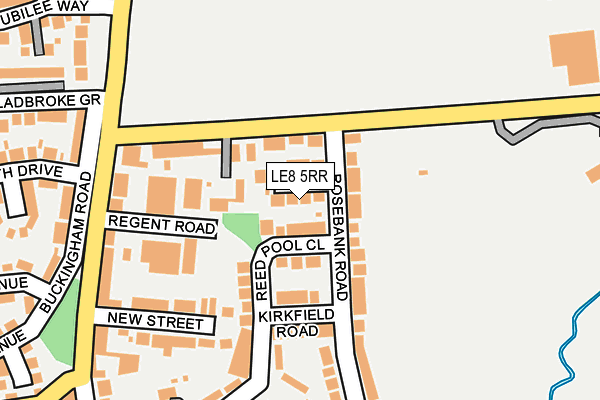 LE8 5RR map - OS OpenMap – Local (Ordnance Survey)