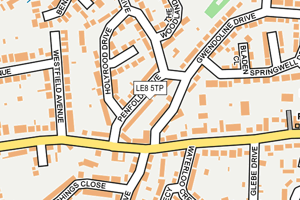LE8 5TP map - OS OpenMap – Local (Ordnance Survey)