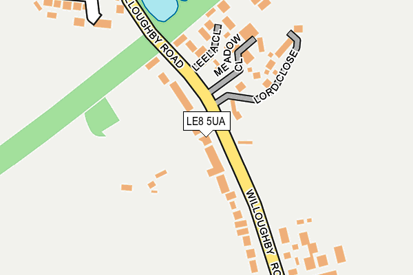LE8 5UA map - OS OpenMap – Local (Ordnance Survey)