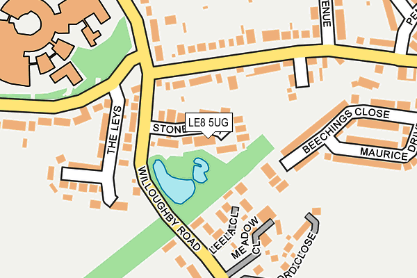 LE8 5UG map - OS OpenMap – Local (Ordnance Survey)