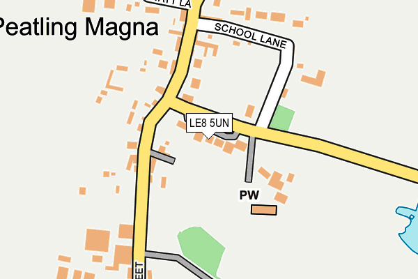 LE8 5UN map - OS OpenMap – Local (Ordnance Survey)