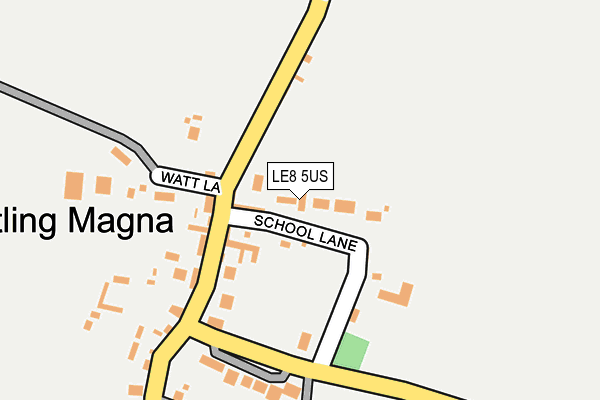 LE8 5US map - OS OpenMap – Local (Ordnance Survey)