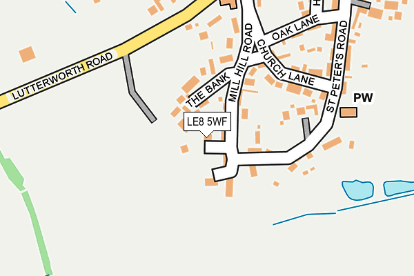 LE8 5WF map - OS OpenMap – Local (Ordnance Survey)