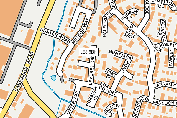 LE8 6BH map - OS OpenMap – Local (Ordnance Survey)