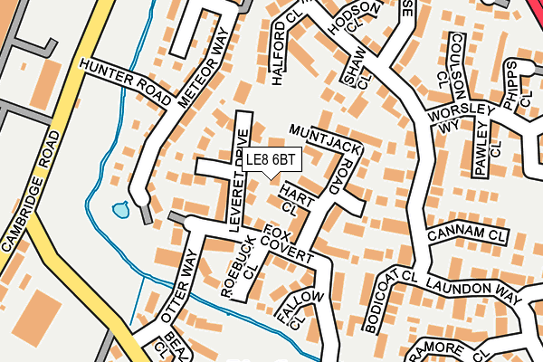 LE8 6BT map - OS OpenMap – Local (Ordnance Survey)