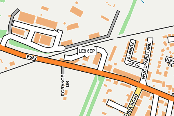 LE8 6EP map - OS OpenMap – Local (Ordnance Survey)
