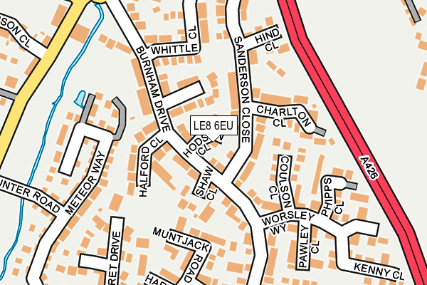 LE8 6EU map - OS OpenMap – Local (Ordnance Survey)