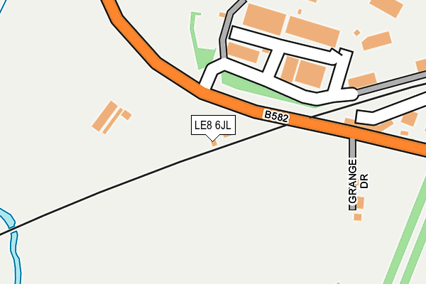 LE8 6JL map - OS OpenMap – Local (Ordnance Survey)