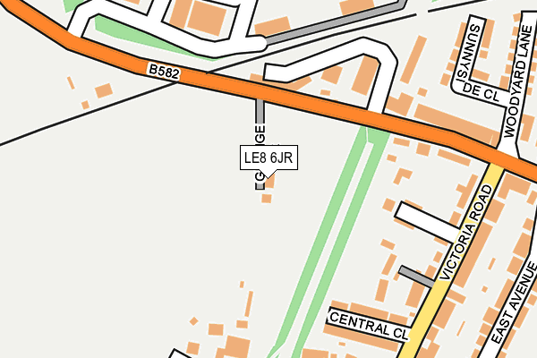 LE8 6JR map - OS OpenMap – Local (Ordnance Survey)