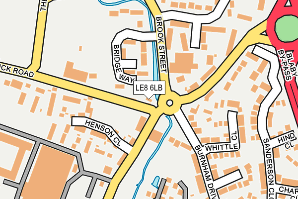 LE8 6LB map - OS OpenMap – Local (Ordnance Survey)