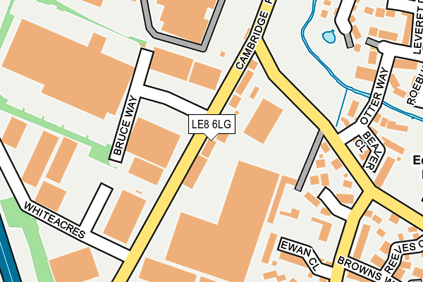 LE8 6LG map - OS OpenMap – Local (Ordnance Survey)