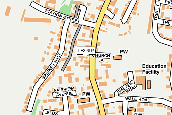 LE8 6LP map - OS OpenMap – Local (Ordnance Survey)
