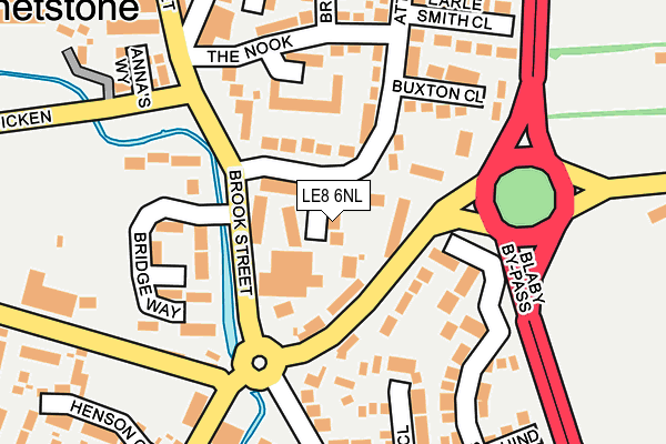 LE8 6NL map - OS OpenMap – Local (Ordnance Survey)
