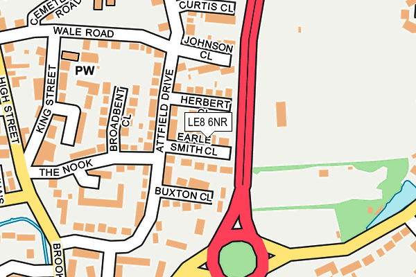 LE8 6NR map - OS OpenMap – Local (Ordnance Survey)