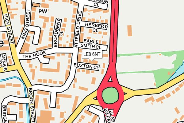 LE8 6NT map - OS OpenMap – Local (Ordnance Survey)