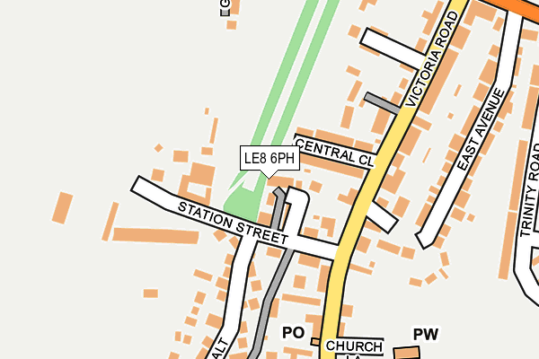 LE8 6PH map - OS OpenMap – Local (Ordnance Survey)