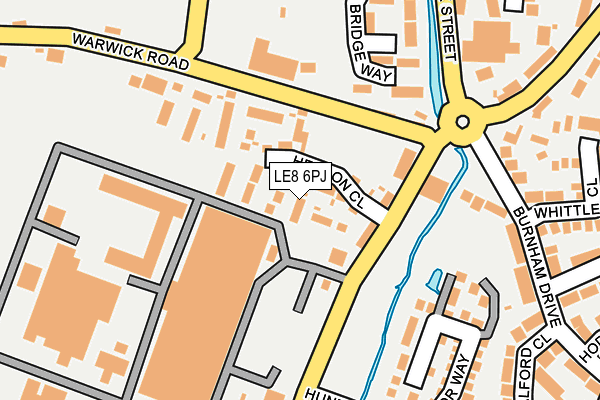 LE8 6PJ map - OS OpenMap – Local (Ordnance Survey)