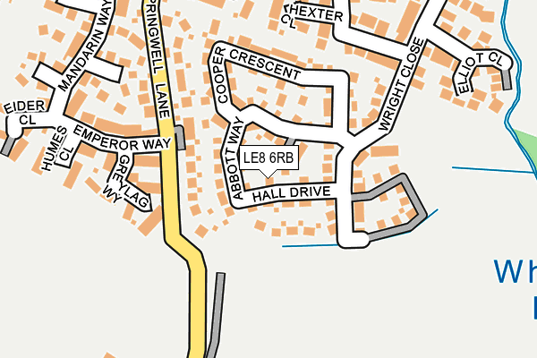 LE8 6RB map - OS OpenMap – Local (Ordnance Survey)