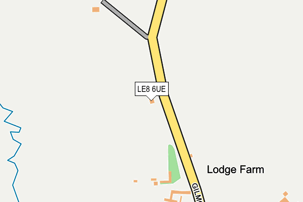 LE8 6UE map - OS OpenMap – Local (Ordnance Survey)