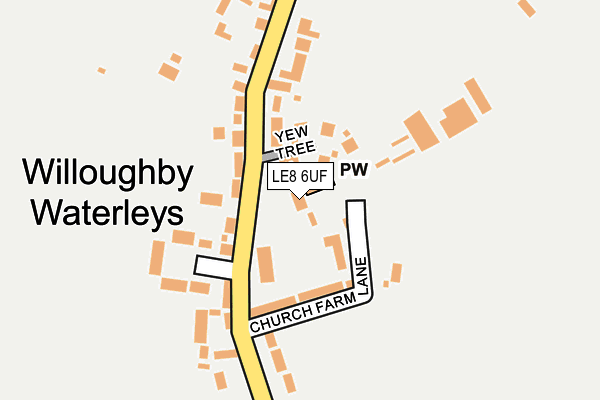 LE8 6UF map - OS OpenMap – Local (Ordnance Survey)