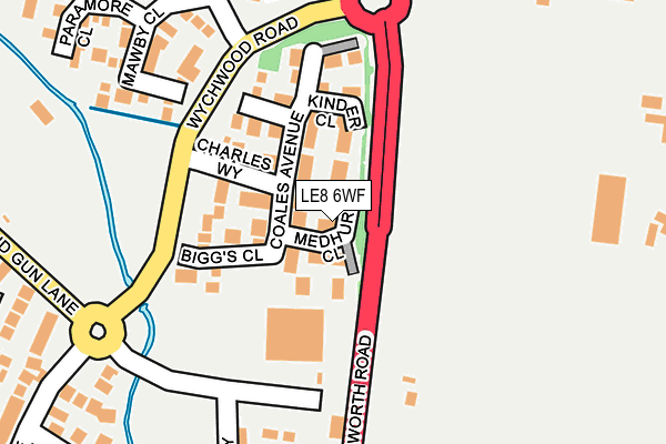 LE8 6WF map - OS OpenMap – Local (Ordnance Survey)