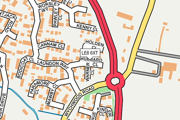 LE8 6XT map - OS OpenMap – Local (Ordnance Survey)