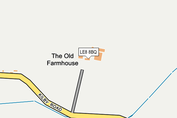 LE8 8BQ map - OS OpenMap – Local (Ordnance Survey)
