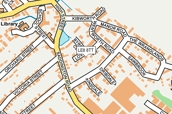 LE8 8TT map - OS OpenMap – Local (Ordnance Survey)