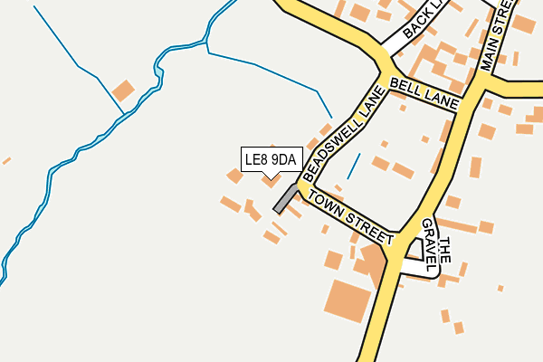 LE8 9DA map - OS OpenMap – Local (Ordnance Survey)