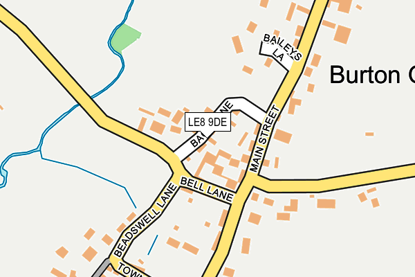 LE8 9DE map - OS OpenMap – Local (Ordnance Survey)